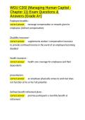 WGU C202 &lpar;Managing Human Capital - Chapter 11&rpar; Exam Questions & Answers &lpar;Grade A&plus;&rpar;&period;docx
