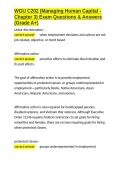 WGU C202 &lpar;Managing Human Capital - Chapter 3&rpar; Exam Questions & Answers &lpar;Grade A&plus;&rpar;&period;docx