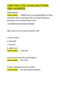 CNIM PRACTICE EXAM QUESTIONS AND ANSWERS&period;docx