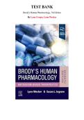 Test Bank for Brody's Human Pharmacology 7th Edition by Lynn Wecker&comma; Chapter 1-55 &vert; All Chapters