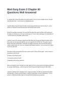 Med-Surg Exam 2 Chapter 60 Questions Well Answered