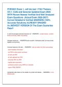 PCB3023 Exam 1&comma; cell bio test 1 FAU Theisen&comma;  CH&period;1&colon; Cells and Genome Updated Exam 2026  WITH Recent Newest Verified And Well Analyzed  Exam Questions  &lpar;Actual Exam 2026-2027&rpar;  Correct Detailed & Verified ANSWERS &lpar;100&percnt;  Accurate Solutions&rpar; ALREADY GRADED  
