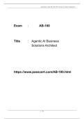 AB-100 Agentic AI Business Solutions Architect PDF Dumps
