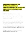 STRAIGHTERLINE ANATOMY AND PHYSIOLOGY 2 LAB BIO202L WORKSHEETS PRACTICE TEST 2026 TESTED QUESTIONS WITH VERIFIED ANSWERS GRADED A&plus;