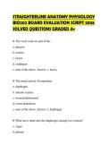 STRAIGHTERLINE ANATOMY PHYSIOLOGY BIO202 BOARD EVALUATION SCRIPT 2026 SOLVED QUESTIONS GRADED A&plus;