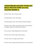 STRAIGHTERLINE ANATOMY PHYSIOLOGY BIO202 PRACTICE PAPER 2026 FULL SOLUTION GRADED A&plus;
