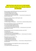 ARFF Final Exam with all Correct & 100&percnt; Verified Answers &vert;Actual Complete Exam &vert;Already Graded A&plus; &lpar;Just Released&rpar;