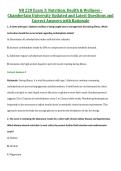 NR 228 Exam 3&colon; Nutrition&comma; Health & Wellness -  Chamberlain University Updated and Latest Questions and  Correct Answers with Rationale 
