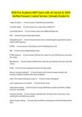 DOD Fire Academy ARFF Exam with all Correct & 100&percnt; Verified Answers &vert;Latest Version &vert;Already Graded A&plus;