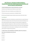 NR 228 Exam 1&colon; Nutrition&comma; Health & Wellness -  Chamberlain University Updated and Latest Questions and  Correct Answers with Rationale  