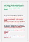 Biod 102 Exam 1 &vert;&vert; Most Recent  Exam 2026-2027   Actual Complete Real Exam Questions And Correct   Answers &lpar;Verified    Answers&rpar; Already  Graded A&plus; &vert;  Guaranteed Success&excl;&excl; Newest  Exam &vert; Just  Released&excl;&excl;