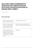 SAFe POPM &lpar;2026&rpar; COMPREHENSIVE QUESTIONS AND VERIFIED DETAILED SOLUTIONS &vert;COMPLETE SOLUTIONS &vert;A&plus; GRADED &vert;100&percnt; CORRECT