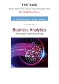 Business Analytics&colon; Data Analysis & Decision Making &mdash;  6th Edition&comma;  S&period; Albright &mdash; Complete Test Bank &lpar;Ch&period; 1-20&rpar;