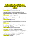 Evolve-HESI Fundamental Skills Exam  Questions With Accurate Answers 20252026  A&plus; Grade