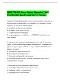 ANCC PMHNP Board Review Blueprint&colon; High-Yield Sample Questions & Correct Answers