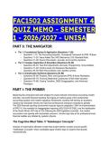 UNISA FAC1502 Assignment 4 Quiz Memo &lpar;Sem 1 2026&sol;2027&rpar; &vert; Elite 88-Question Test Bank with Mentor Explanations