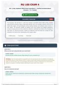NU 160 Exam 4 50&plus; &lpar;Fully Updated 2026&rpar; Exam Questions &plus; Verified & Rationalized Answers   A&plus; Graded