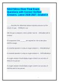 NAUI Nitrox Diver Final Exam&period; Questions with Correct Verified Answers&period; Latest 2026-2027&period; Graded A