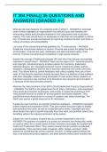 IT 304 FINAL&vert;&vert; 35 QUESTIONS AND ANSWERS &lpar;GRADED A&plus;&rpar;