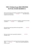 TNCC Written Exam 2026 UPDATED ACTUAL EXAM GRADED A&plus;