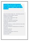 OACETT PPE Review Questions Compiled&period; Questions with Correct Verified Answers&period; Latest 2026-2027&period; Graded A