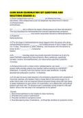CARN MAIN EXAMINATION SET QUESTIONS AND SOLUTIONS GRADED