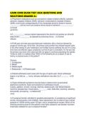 CARN CORE EXAM TEST 2026 QUESTIONS AND SOLUTIONS GRADED