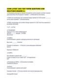 CARN LATEST 2026 TEST PAPER QUESTIONS AND SOLUTIONS GRADED