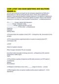 CARN LATEST 2026 EXAM QUESTIONS AND SOLUTIONS GRADED