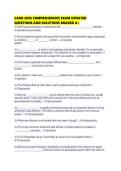 CARN 2026 COMPREHENSIVE EXAM UPDATED QUESTIONS AND SOLUTIONS GRADED