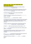 CARN 2026 FINAL EXAM 2026 QUESTIONS AND SOLUTIONS GRADED