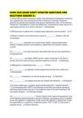 CARN 2026 EXAM SCRIPT UPDATED QUESTIONS AND SOLUTIONS GRADED