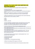 CANNON CTFA STUDY GUIDE EXAM QUESTIONS AND SOLUTIONS GRADED