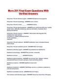 Mcro 251 Final Exam Questions With Verified Answers