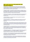 HSRT LATEST 2026 TEST PAPER QUESTIONS AND SOLUTIONS GRADED