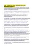 HSRT EVALUATION EXAM 2026 QUESTIONS AND SOLUTIONS GRADED