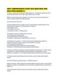 HSRT COMPREHENSIVE EXAM 2026 QUESTIONS AND SOLUTIONS GRADED