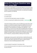 Series 63 Exam Questions and Answers &lpar;LaSOCRA Certification BESOCRA Certification 