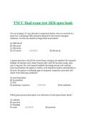 TNCC final exam test 2026 open book