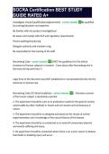 SOCRA Certification BEST STUDY GUIDE RATED