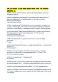 NP 235 FINAL EXAM 2026 QUESTIONS AND SOLUTIONS GRADED