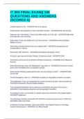 IT 304 FINAL EXAM&vert;&vert; 100 QUESTIONS AND ANSWERS &lpar;SCORED A&rpar;
