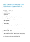 N502 Exam 3 cardiac and shock Exam Questions With Complete Solutions