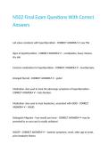 N502 Final Exam Questions With Correct Answers