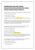 PHARMACOLOGY&lowbar;HESI&lowbar;LATEST&lowbar;UPDATED&lowbar;2026&lowbar;WITH&lowbar;STRUCTURED&period;