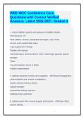 WEB WOC Continence Care&period; Questions with Correct Verified Answers&period; Latest 2026-2027&period; Graded A