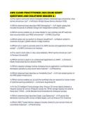 AWS CLOUD PRACTITIONER 2026 EXAM SCRIPT QUESTIONS AND SOLUTIONS GRADED