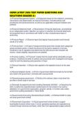 CGFM LATEST 2026 TEST PAPER QUESTIONS AND SOLUTIONS GRADED
