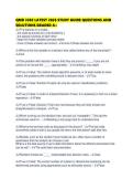 QMB 3302 LATEST 2026 STUDY GUIDE QUESTIONS AND SOLUTIONS GRADED 