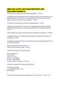 QMB 3302 LATEST 2026 EXAM QUESTIONS AND SOLUTIONS GRADED